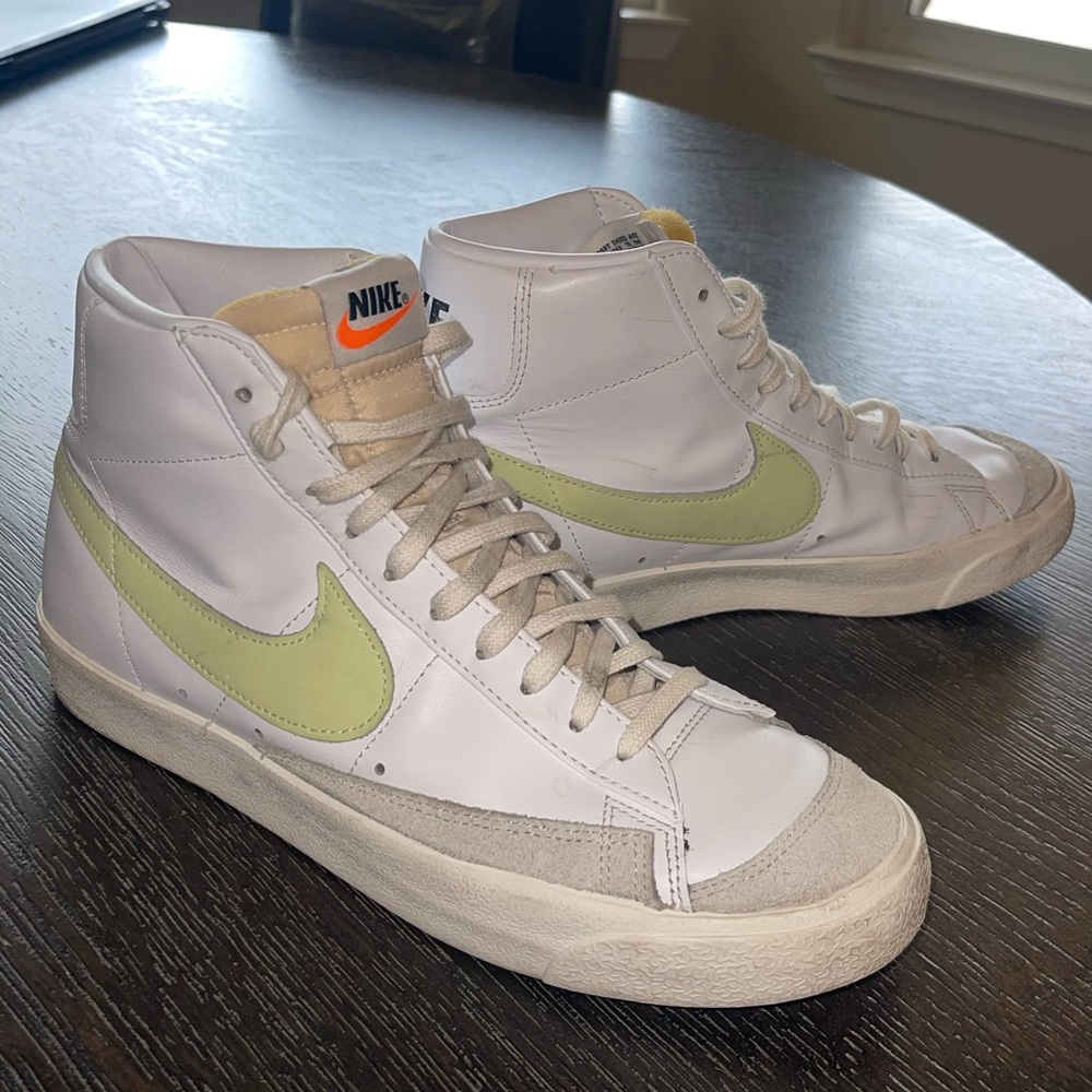 White High Top Blazers by Nike